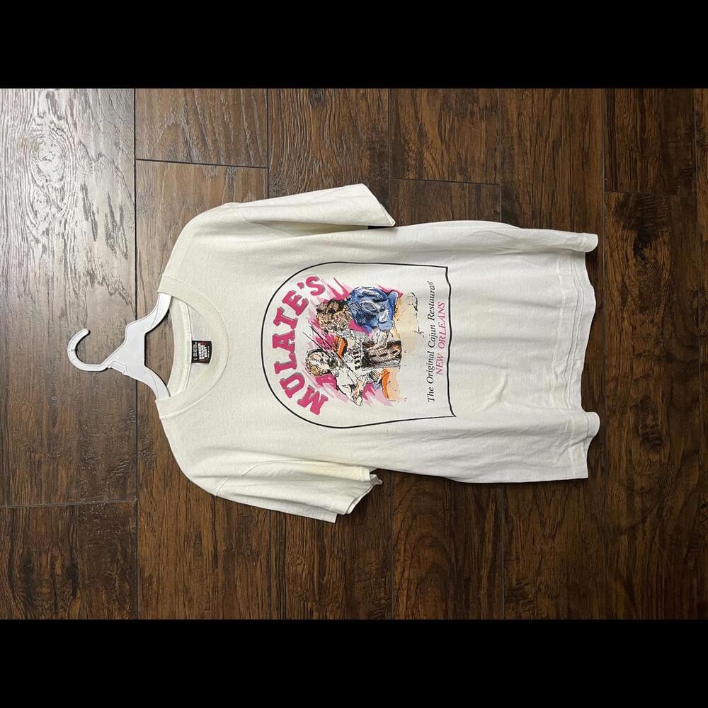 Vtg Mulate's Restaurant T-Shirt Cajun Restaurant New Orleans